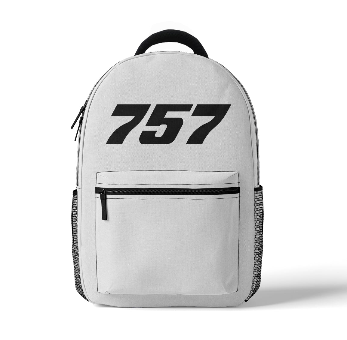 757 Flat Text Designed 3D Backpacks