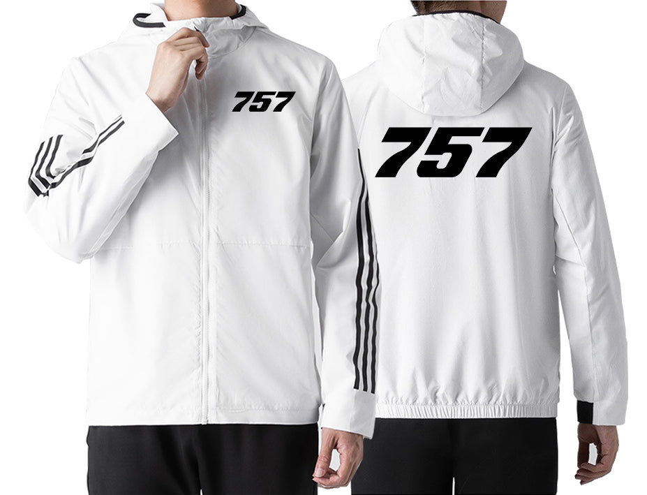 757 Flat Text Designed Sport Style Jackets