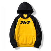 Thumbnail for 757 Flat Text Designed Colourful Hoodies