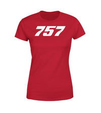 Thumbnail for 757 Flat Text Designed Women T-Shirts