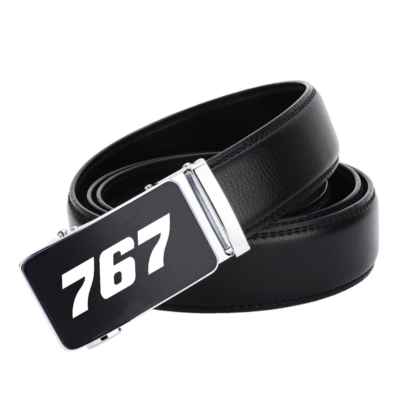 767 Flat Text Designed Men Belts