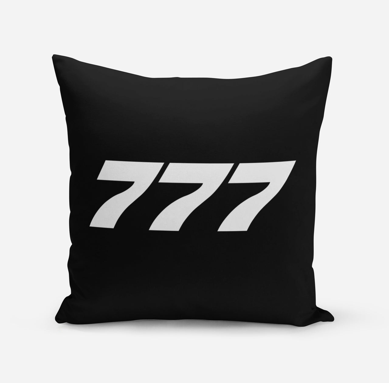 777 Flat Text Designed Pillows