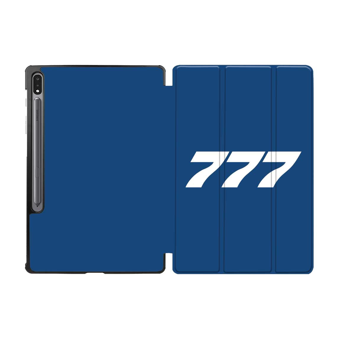777 Flat Text Designed Samsung Tablet Cases