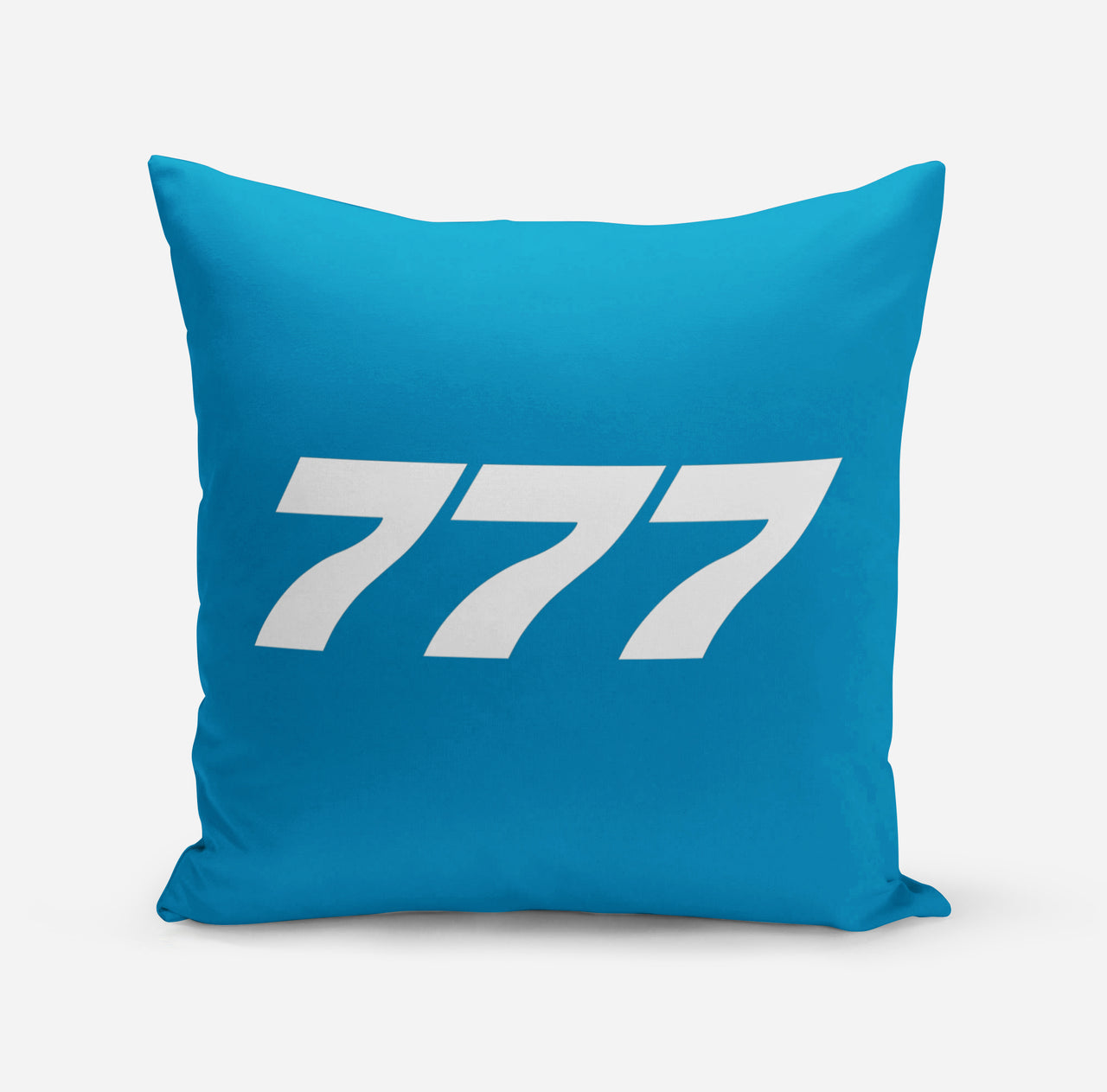 777 Flat Text Designed Pillows