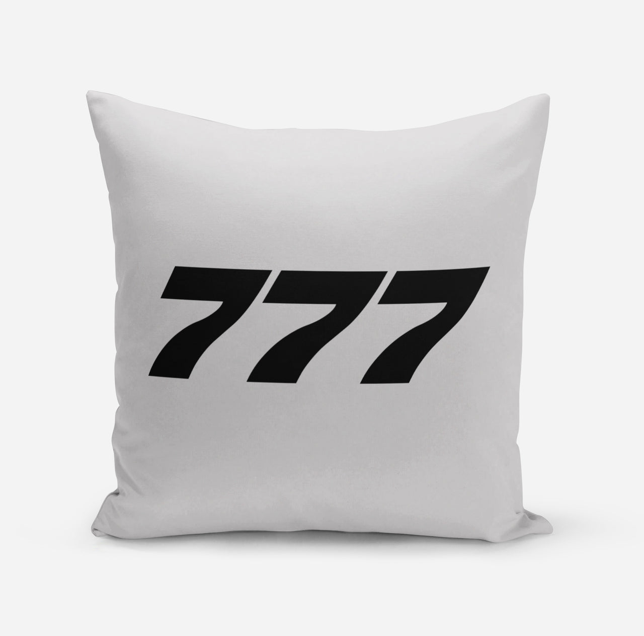 777 Flat Text Designed Pillows