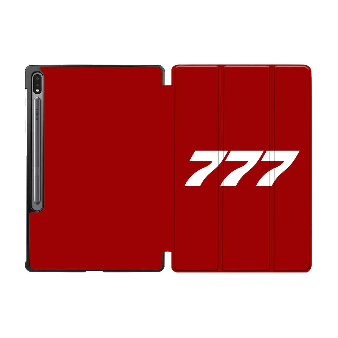 777 Flat Text Designed Samsung Tablet Cases
