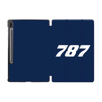 Thumbnail for 787 Flat Text Designed Samsung Tablet Cases