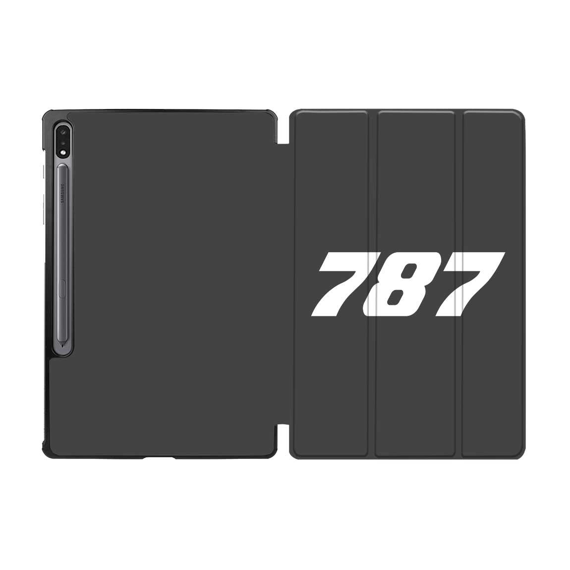787 Flat Text Designed Samsung Tablet Cases