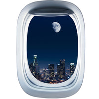 Thumbnail for Airplane Window & City Printed Wall Window Stickers