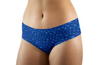 Thumbnail for Many Airplanes Blue Designed Women Panties & Shorts