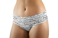 Thumbnail for Aviation Lovers Texts Designed Women Panties & Shorts