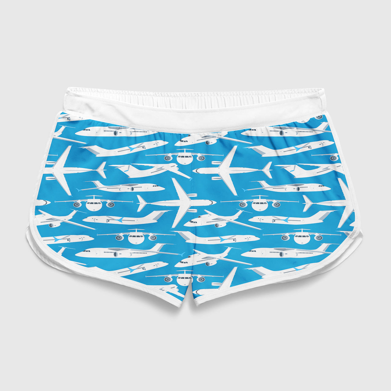 Big Airplanes Designed Women Beach Style Shorts