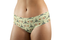 Thumbnail for Vintage Old Airplane Designed Women Panties & Shorts