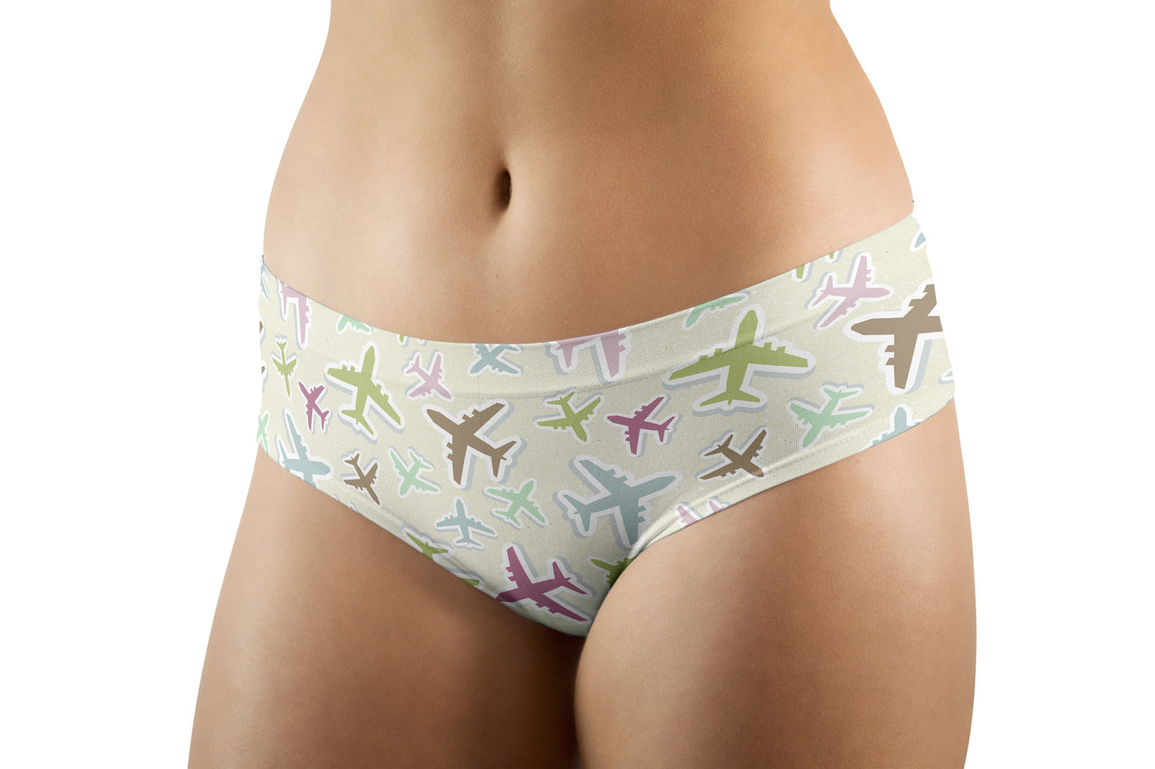 Seamless 3D Airplanes Designed Women Panties & Shorts