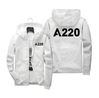 Thumbnail for A220 Flat Text Designed Windbreaker Jackets