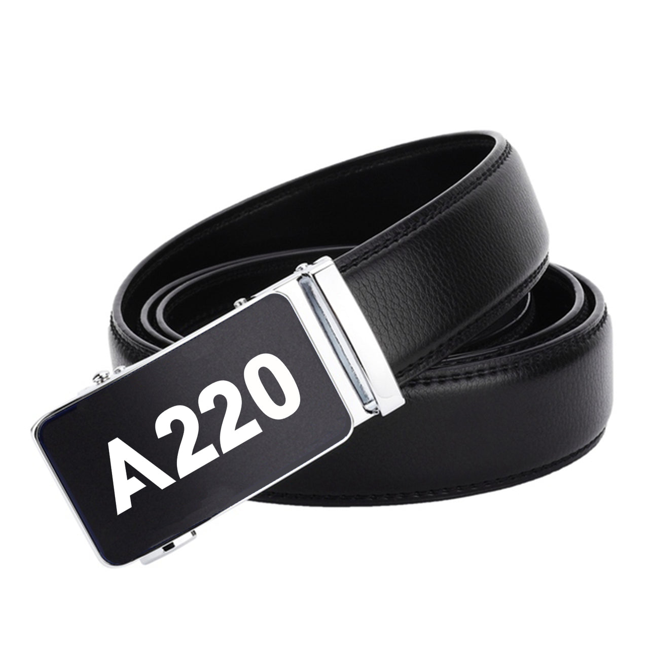 A220 Flat Text Designed Men Belts