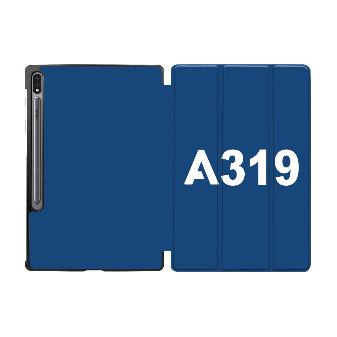 A319 Flat Text Designed Samsung Tablet Cases