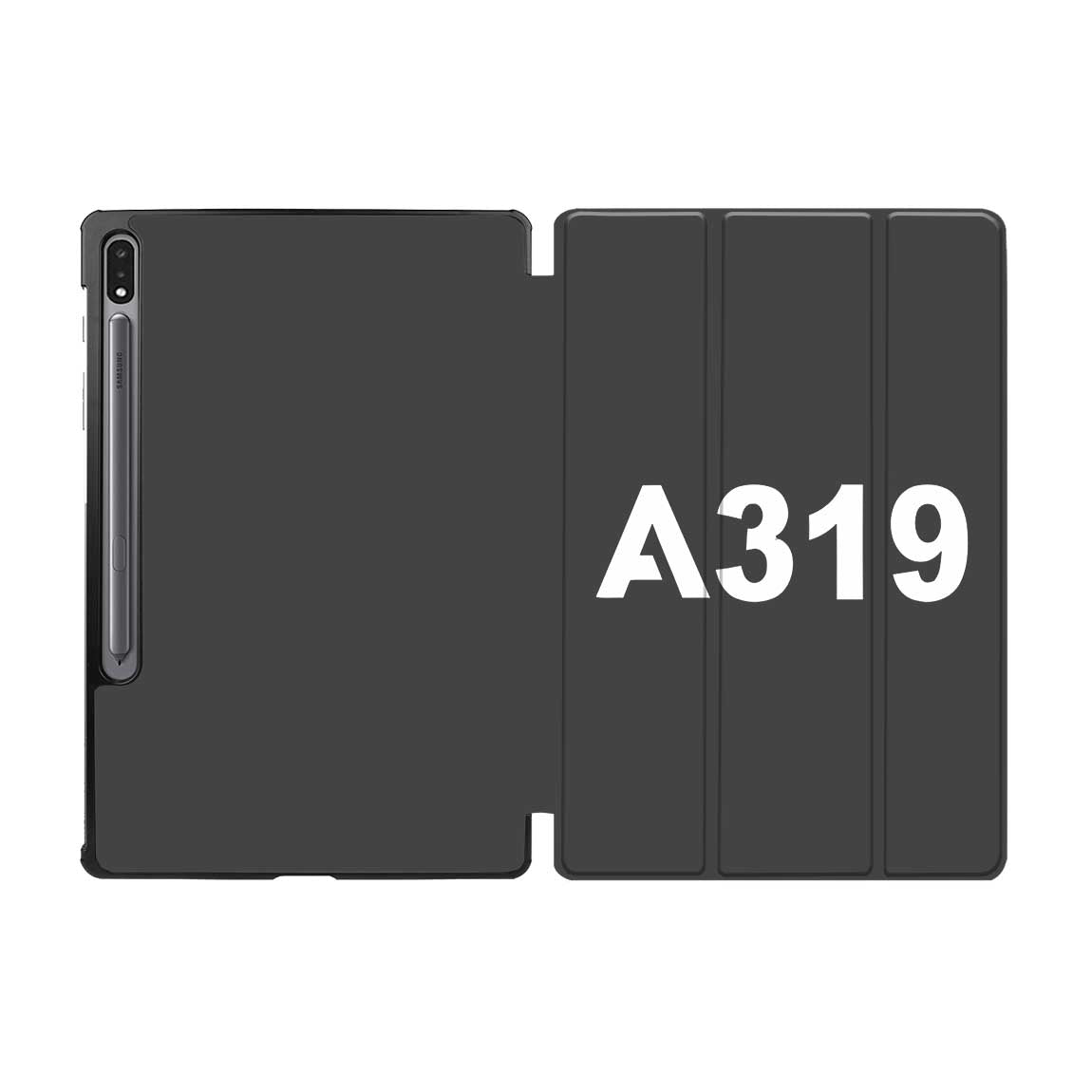 A319 Flat Text Designed Samsung Tablet Cases