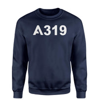 Thumbnail for A319 Flat Text Designed Sweatshirts