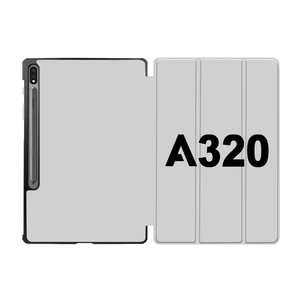 A320 Flat Text Designed Samsung Tablet Cases
