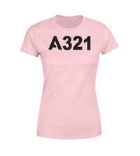 Thumbnail for A321 Flat Text Designed Women T-Shirts