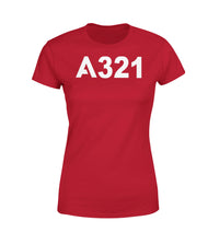 Thumbnail for A321 Flat Text Designed Women T-Shirts