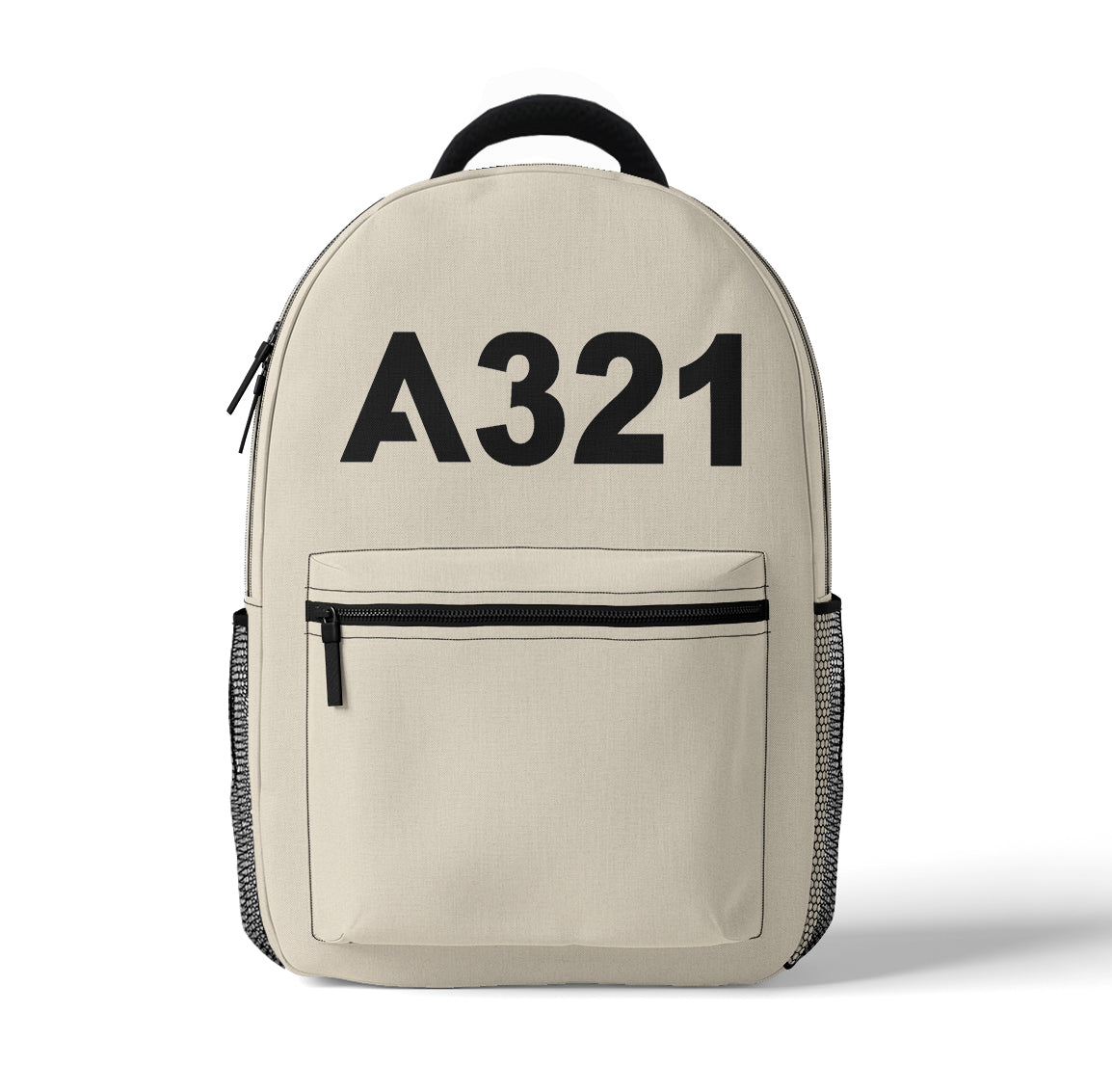 A321 Flat Text Designed 3D Backpacks