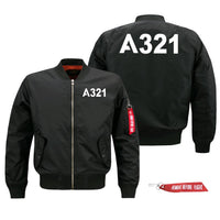 Thumbnail for A321 Flat Text Designed Pilot Jackets (Customizable)