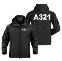 Thumbnail for A321 Flat Text Designed Military Jackets (Customizable)