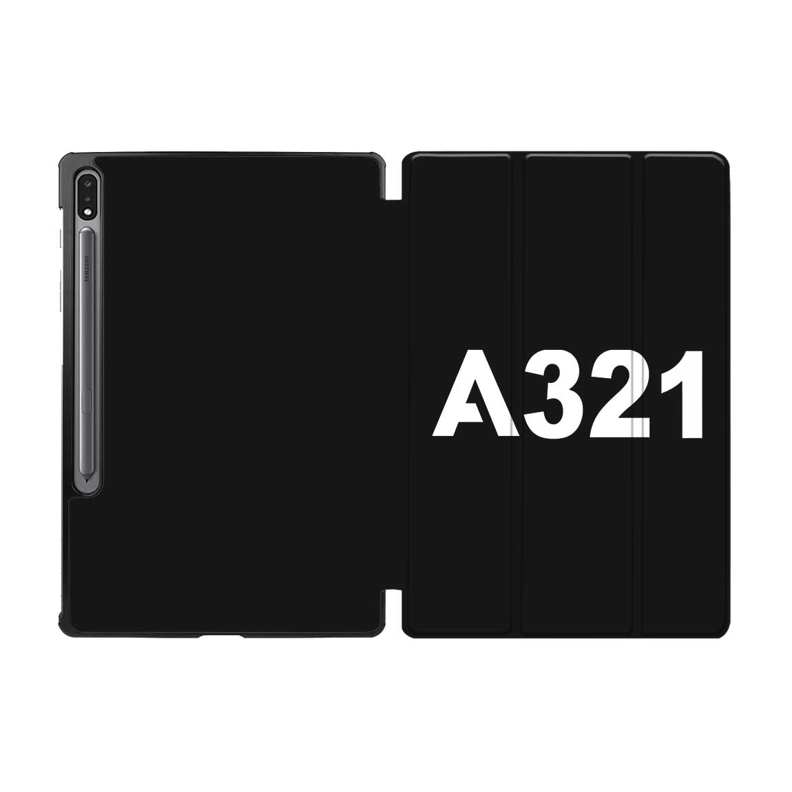A321 Flat Text Designed Samsung Tablet Cases