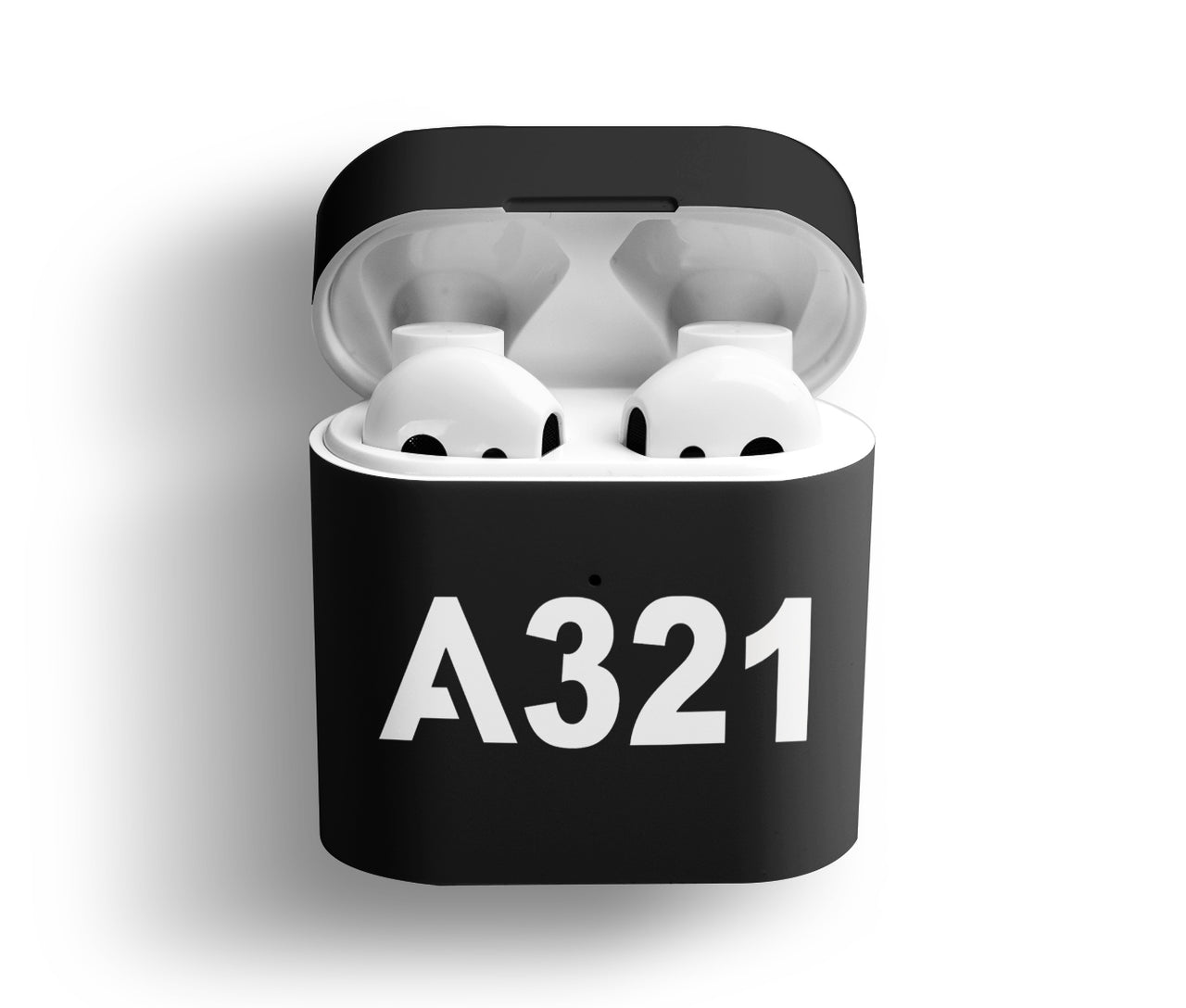 A321 Flat Text Designed AirPods  Cases