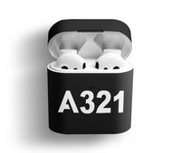 Thumbnail for A321 Flat Text Designed AirPods  Cases