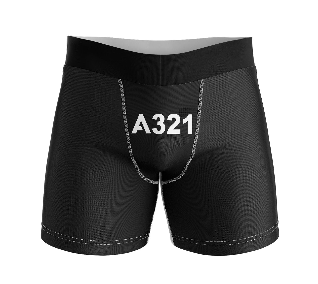 A321 Flat Text Designed Men Boxers