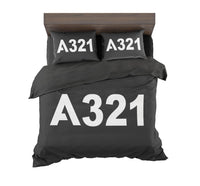 Thumbnail for A321 Flat Text Designed Bedding Sets