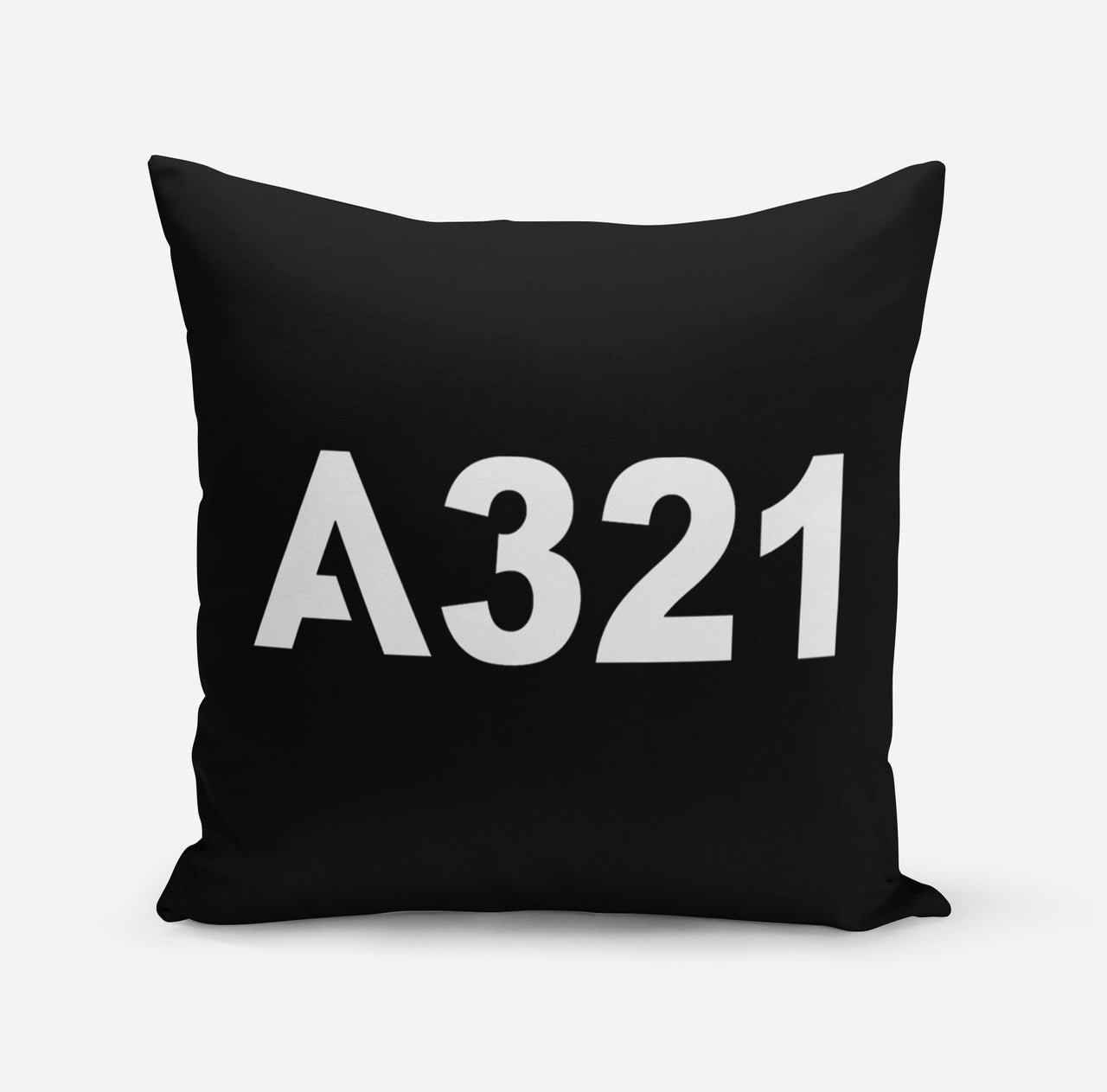 A321 Flat Text Designed Pillows