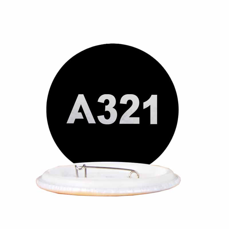 A321 Flat Text Designed Pins