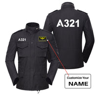 Thumbnail for A321 Flat Text Designed Military Coats