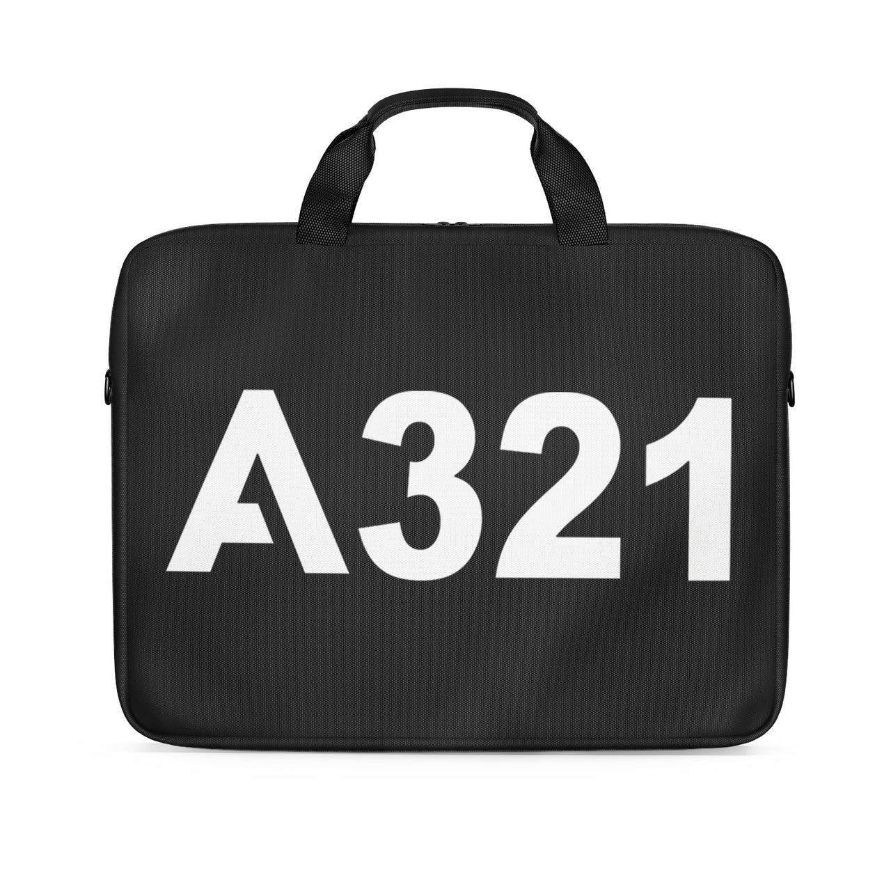 A321 Flat Text Designed Laptop & Tablet Bags