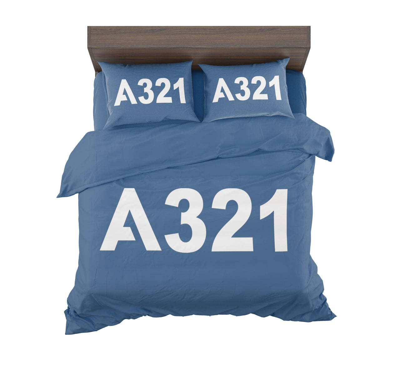 A321 Flat Text Designed Bedding Sets