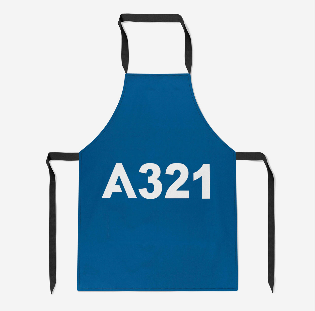 A321 Flat Text Designed Kitchen Aprons