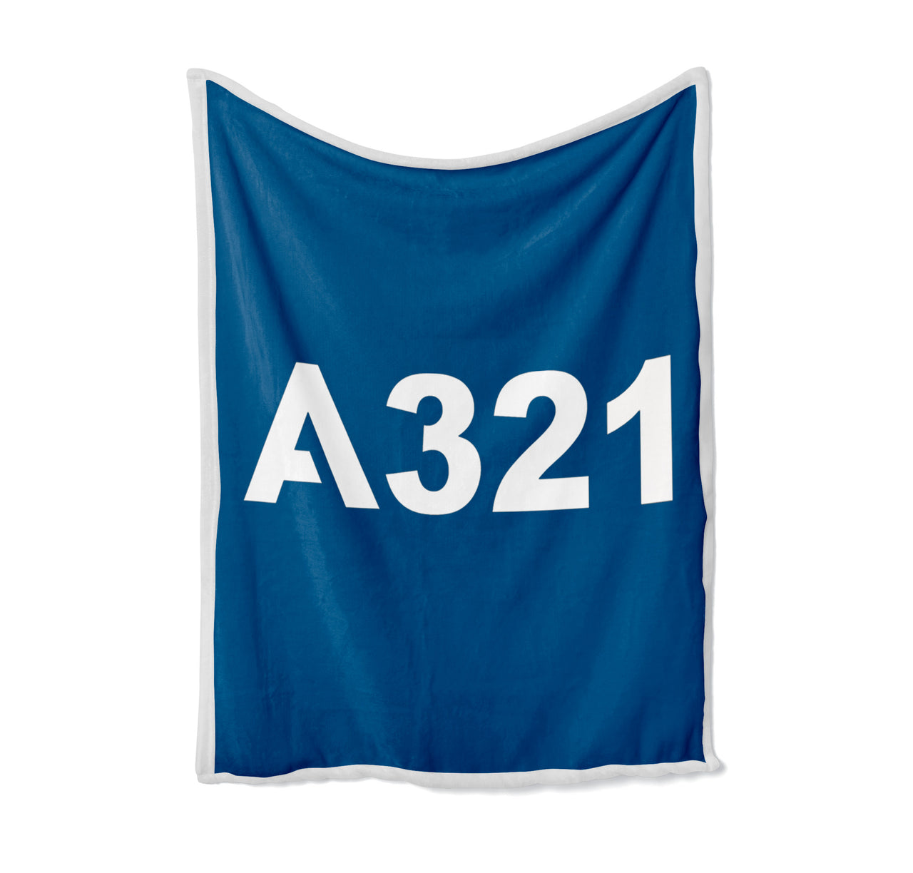 A321 Flat Text Designed Bed Blankets & Covers