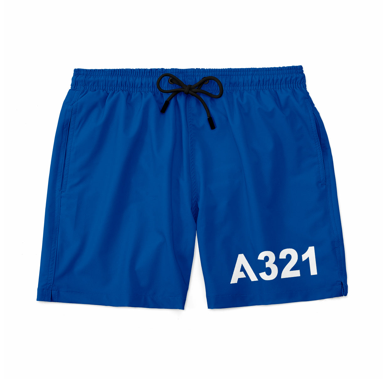 A321 Flat Text Designed Swim Trunks & Shorts