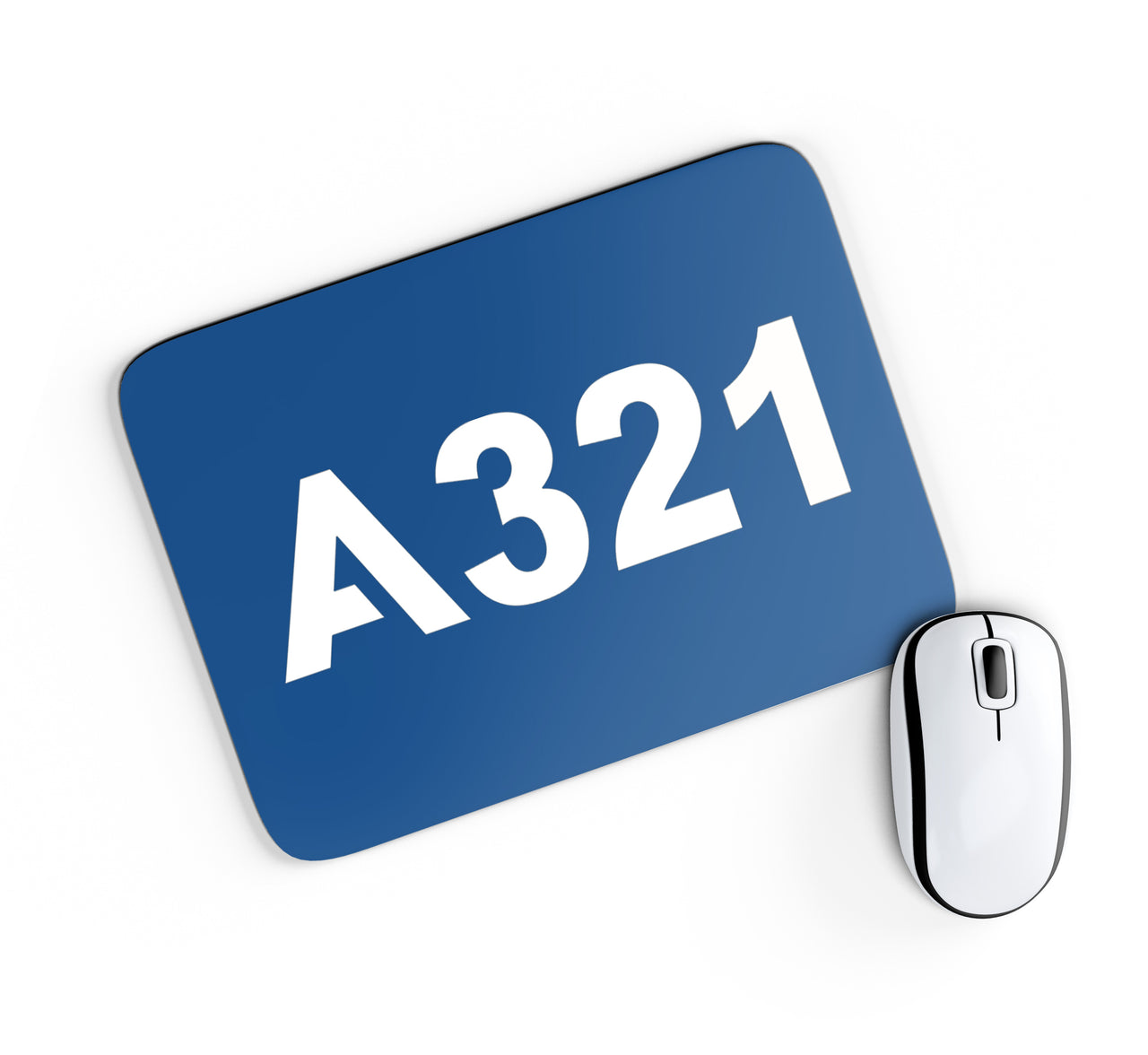 A321 Flat Text Designed Mouse Pads