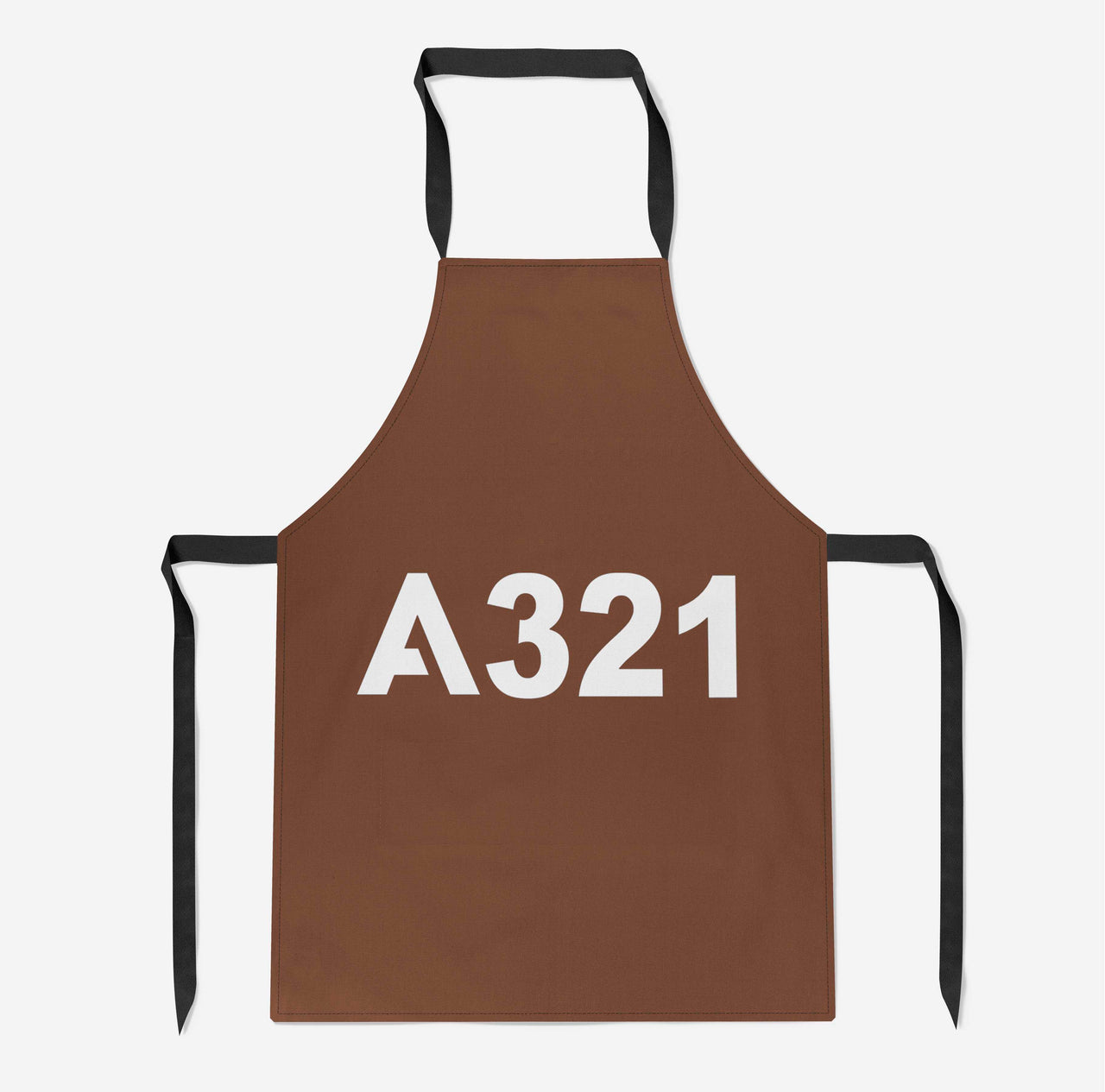 A321 Flat Text Designed Kitchen Aprons