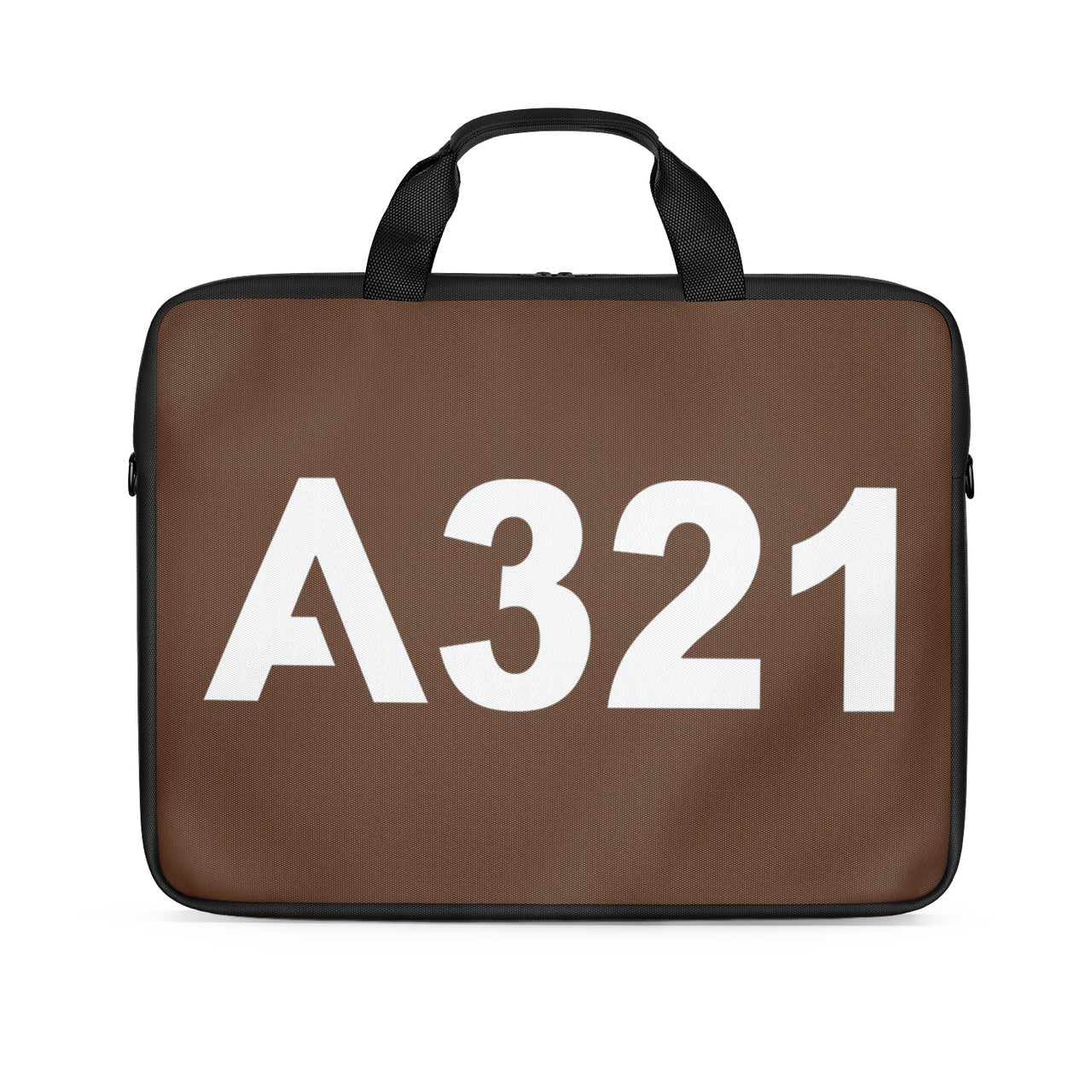 A321 Flat Text Designed Laptop & Tablet Bags