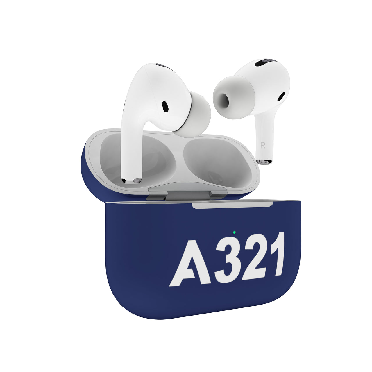 A321 Flat Text Designed AirPods  Cases