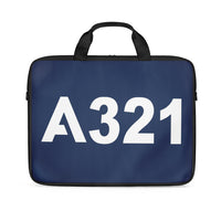 Thumbnail for A321 Flat Text Designed Laptop & Tablet Bags