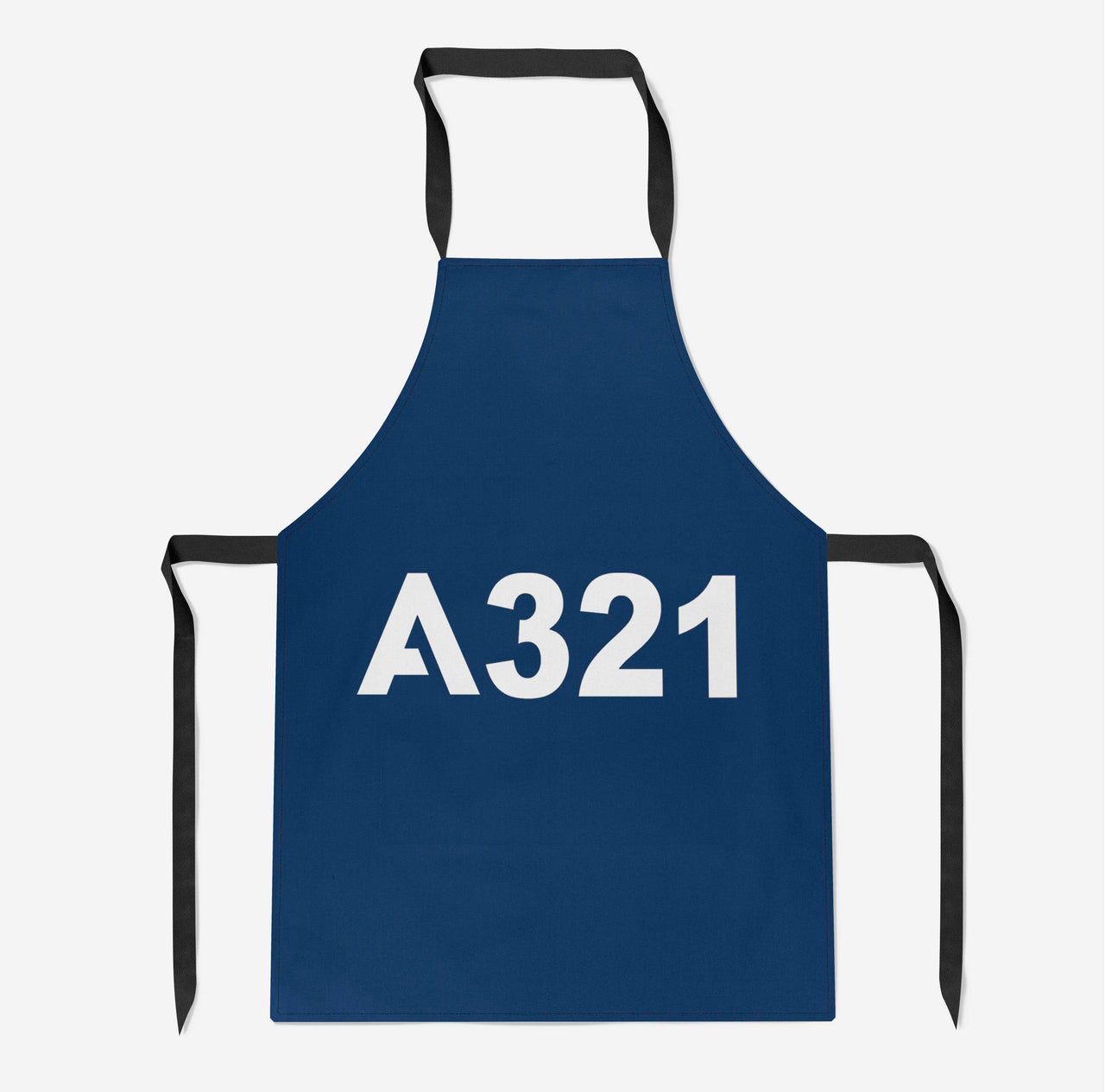 A321 Flat Text Designed Kitchen Aprons