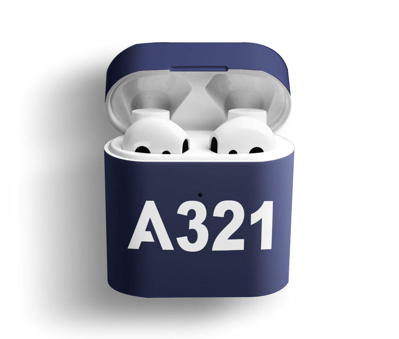 A321 Flat Text Designed AirPods  Cases