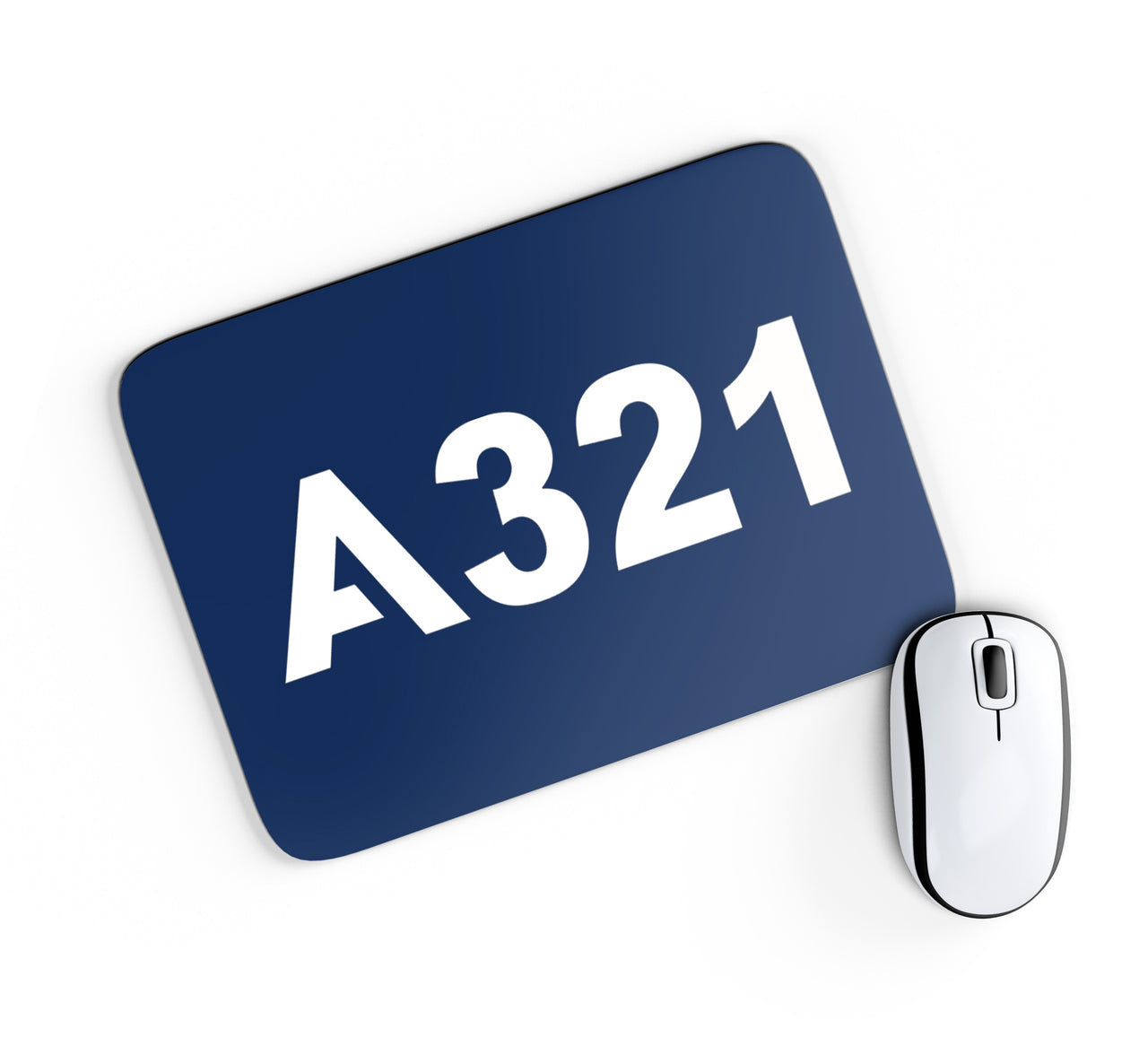 A321 Flat Text Designed Mouse Pads